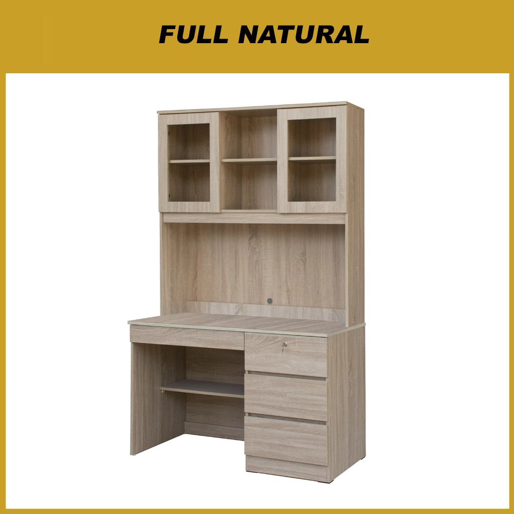 Furnituremart Tonee Study Computer Office Table with Drawer w/ Lock in 4 Colours