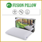 Honey Latex Fusion Pillow 5" Eco Friendly Anti-Bacteria Hypoallergenic