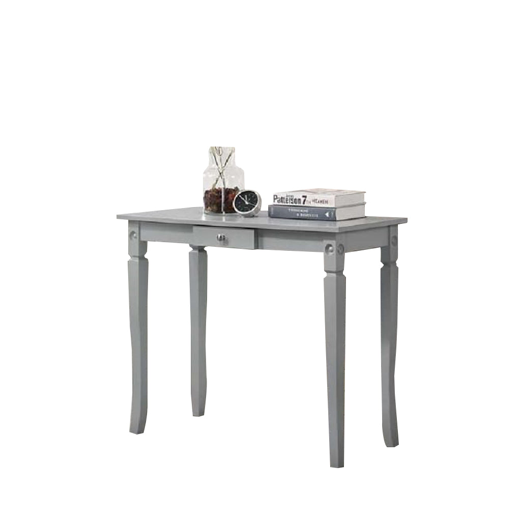 KRITY Series G Console Grey Table Top With Drawer Side Display Table in Grey Leg