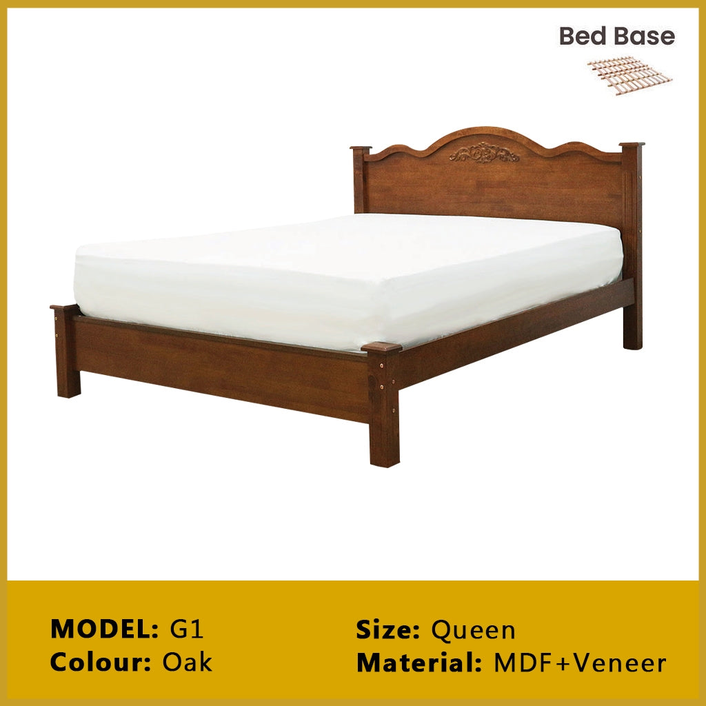 Britton Wooden Bedframe Collection Solid Wood - Queen Size with Mattress Option
