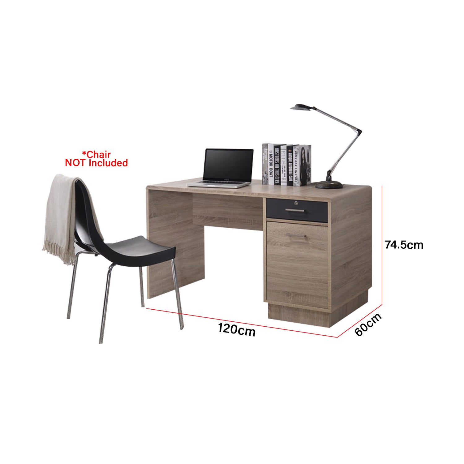 Ayer Series 7 Study Table In Natural