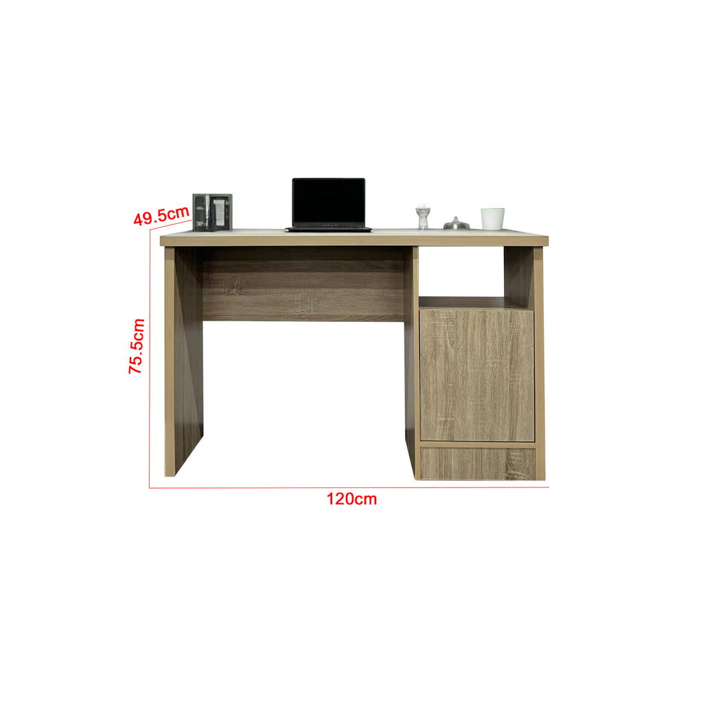 Bramy Study Table Computer Office Table In Natural Colour. Fully Assembly