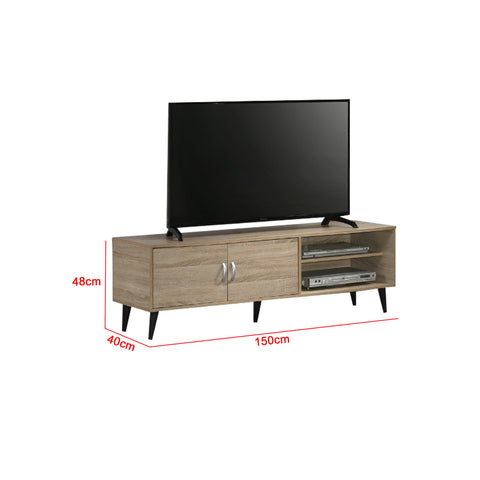 Image of Duisburg Series 13 Wood TV Console Cabinet In Natural Colour