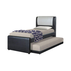 Riella Bed Frame + 6 Inch Foam/ Bonnell Spring Mattress In Single, Super Single Size