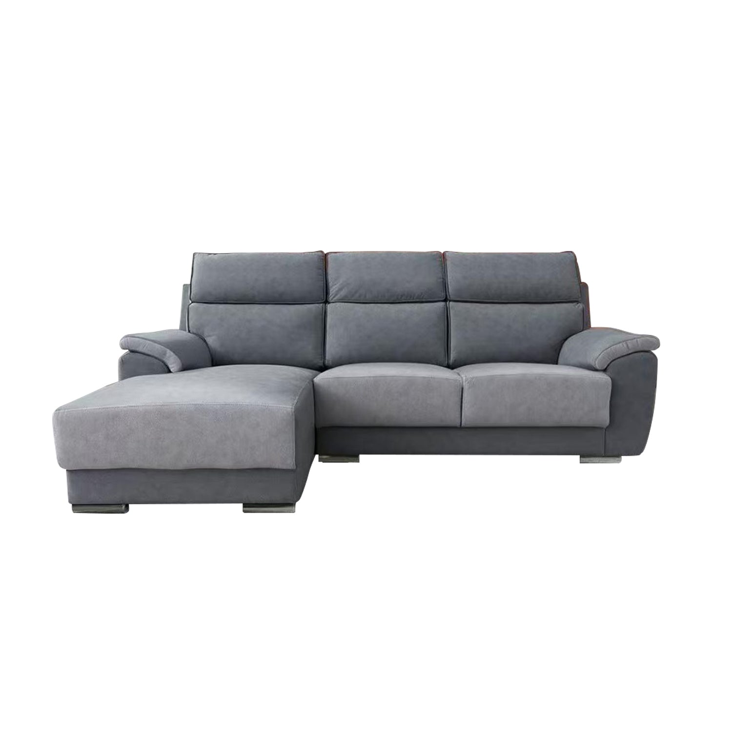 Becca 3-Seater L-Shaped Sofa with Chaise PetFriendly Fabric Scratch-Resistant