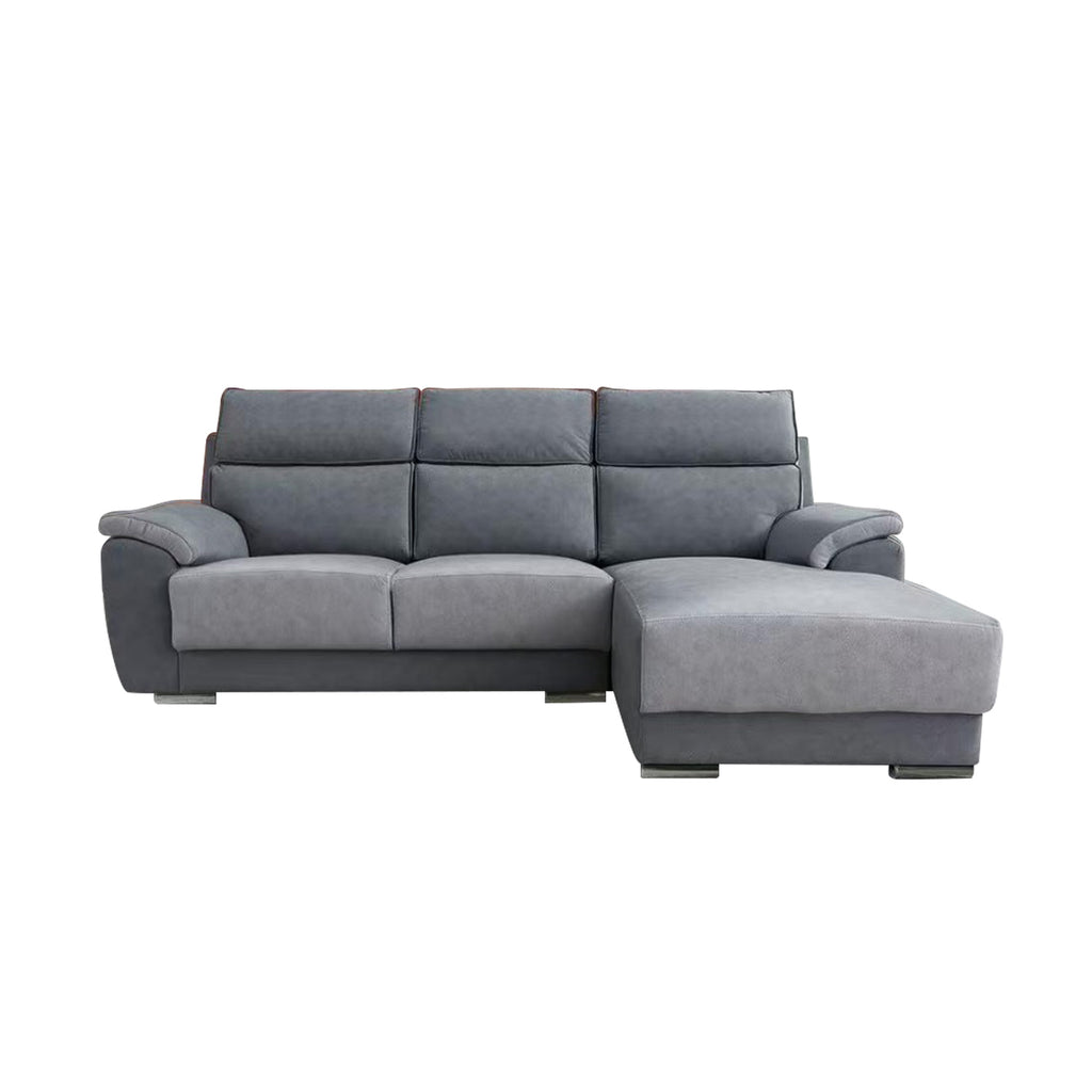 Becca 3-Seater L-Shaped Sofa with Chaise PetFriendly Fabric Scratch-Resistant