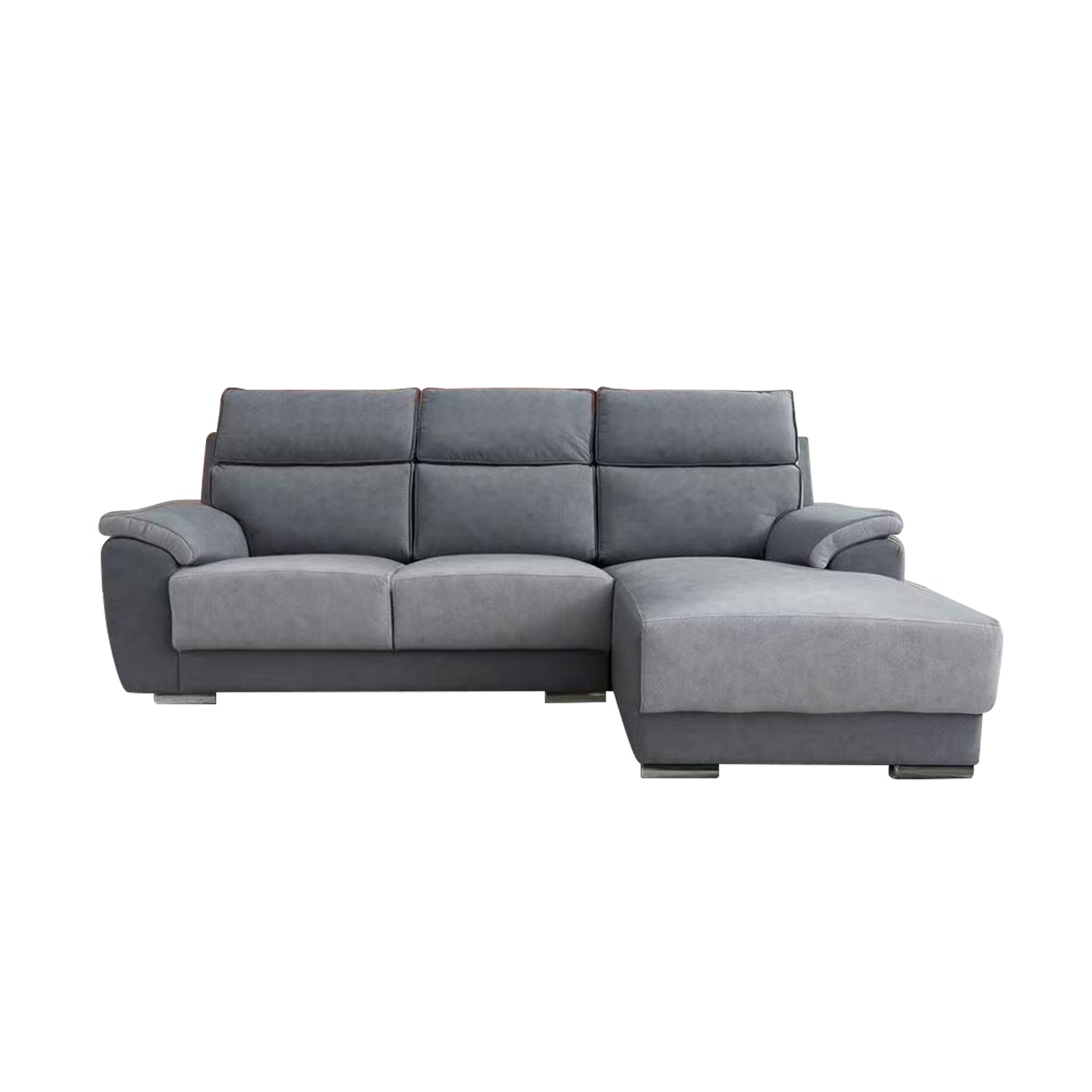 Becca 3-Seater L-Shaped Sofa with Chaise PetFriendly Fabric Scratch-Resistant