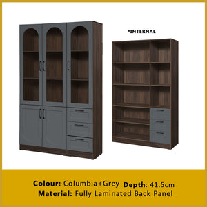 Hudson Series Open Shelves Display Cabinet Bookshelf Storage in 9 Models