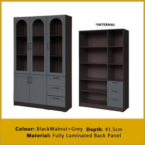 Hudson Series Open Shelves Display Cabinet Bookshelf Storage in 9 Models