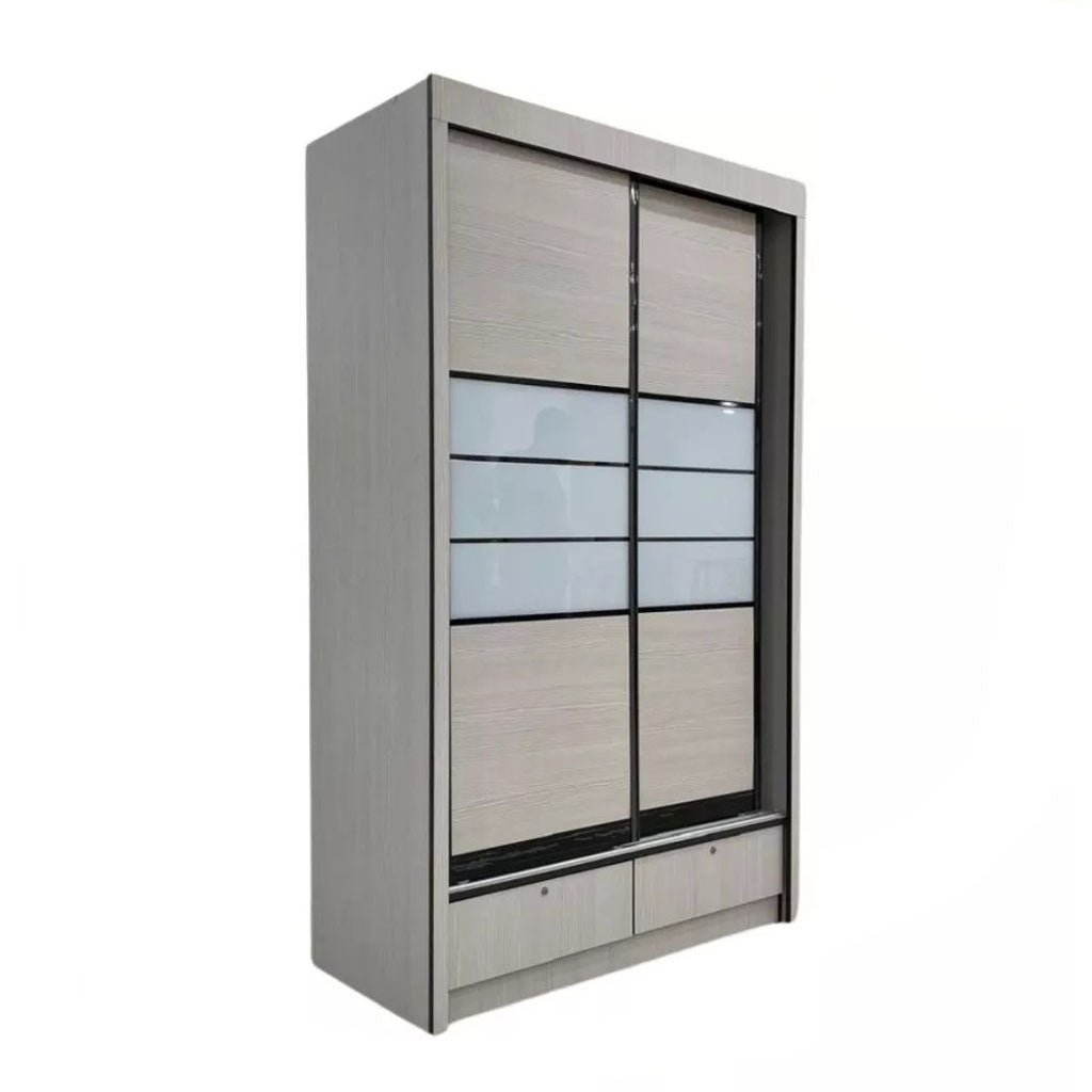 Lindy Series7 4 Feet Solid Sliding Door Wardrobe