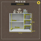 Maisie 3-Door Wardrobe Multi-Purpose Cabinets in 6 Colours