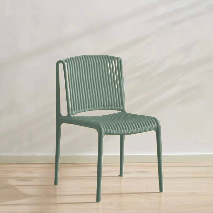 Exton Polypropylene (PP) Dining Chair in Green Colour