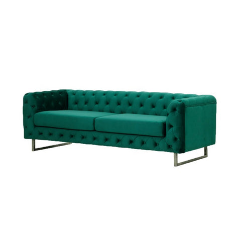 Image of Nottingham Chesterfield 1/2/3 Seater Velvet Fabric Sofa In 3 Colours