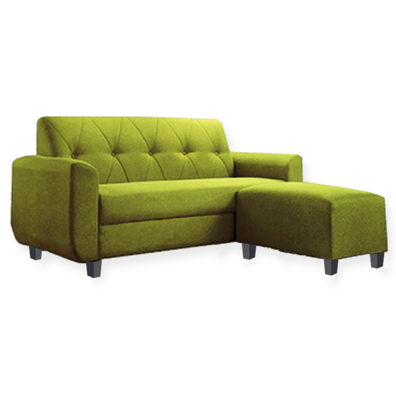 Murray 3 Seater Fabric Sofa with Stool w/ Pet-Friendly Option