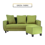 Ruru Series 2/3 Seater Leather Sofa With Ottoman w/ Pet-Friendly Option