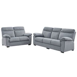 Anne Single Recliner with 2+3-Seater Sofa Set Pet-Friendly Fabric Scratch-proof Claw-Proof Easy Clean in Grey Colour