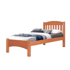 Ezra Wooden Bed Frame White, Cherry, and Walnut In Single/Super Single Size