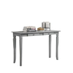 KRITY Series H Console Grey Table Top With 2x Drawer Side Display Table in Grey Leg