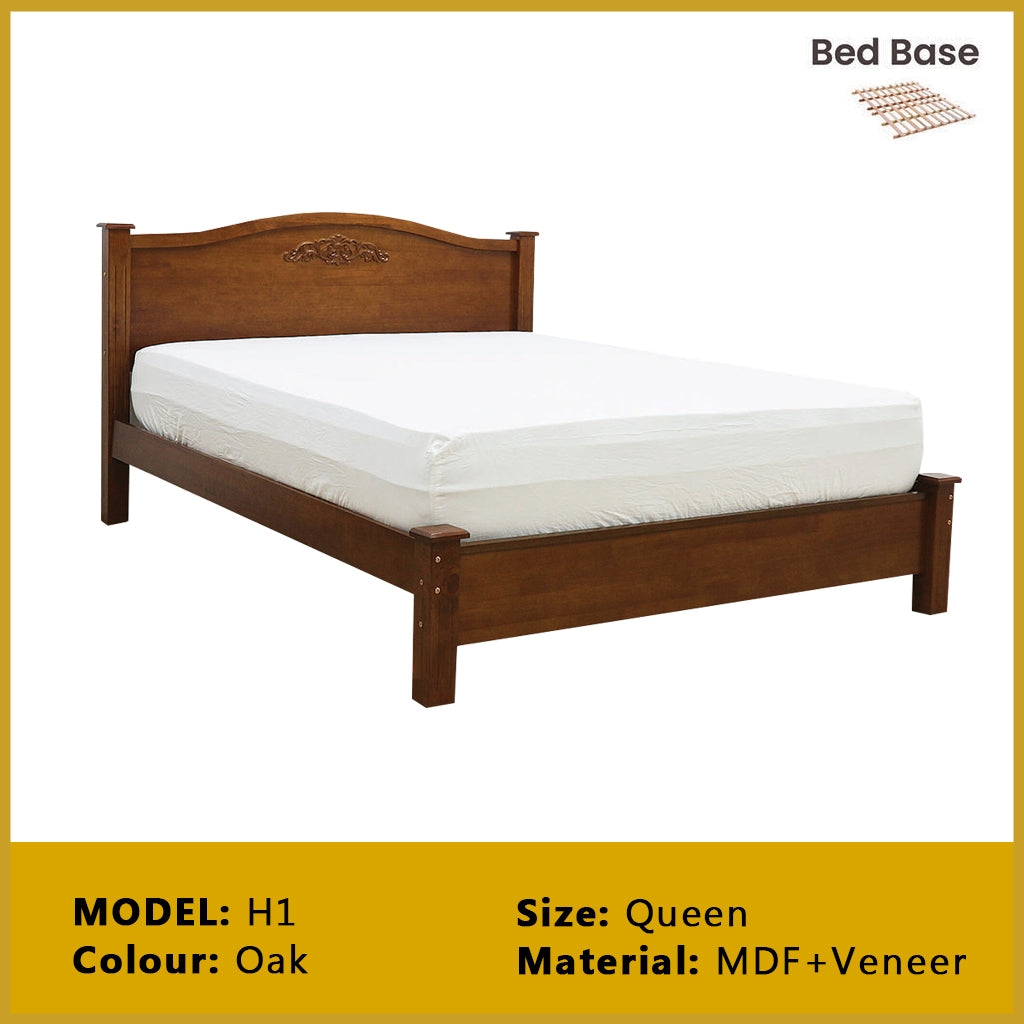Britton Wooden Bedframe Collection Solid Wood - Queen Size with Mattress Option
