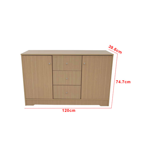 Image of Mio Series 8 Chest of Drawer with Cabinet In Natural