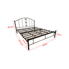 Julie Series 8 Queen Metal Bed Frame Collection w/ Optional Mattress Add On
