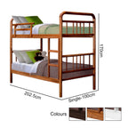 Stella Series6 Solid Rubber Wood Bunk Bed with Pull-Out Add On Option Single Size