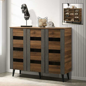 Howzer Series 8 Shoe Cabinet Collection in Walnut Colour