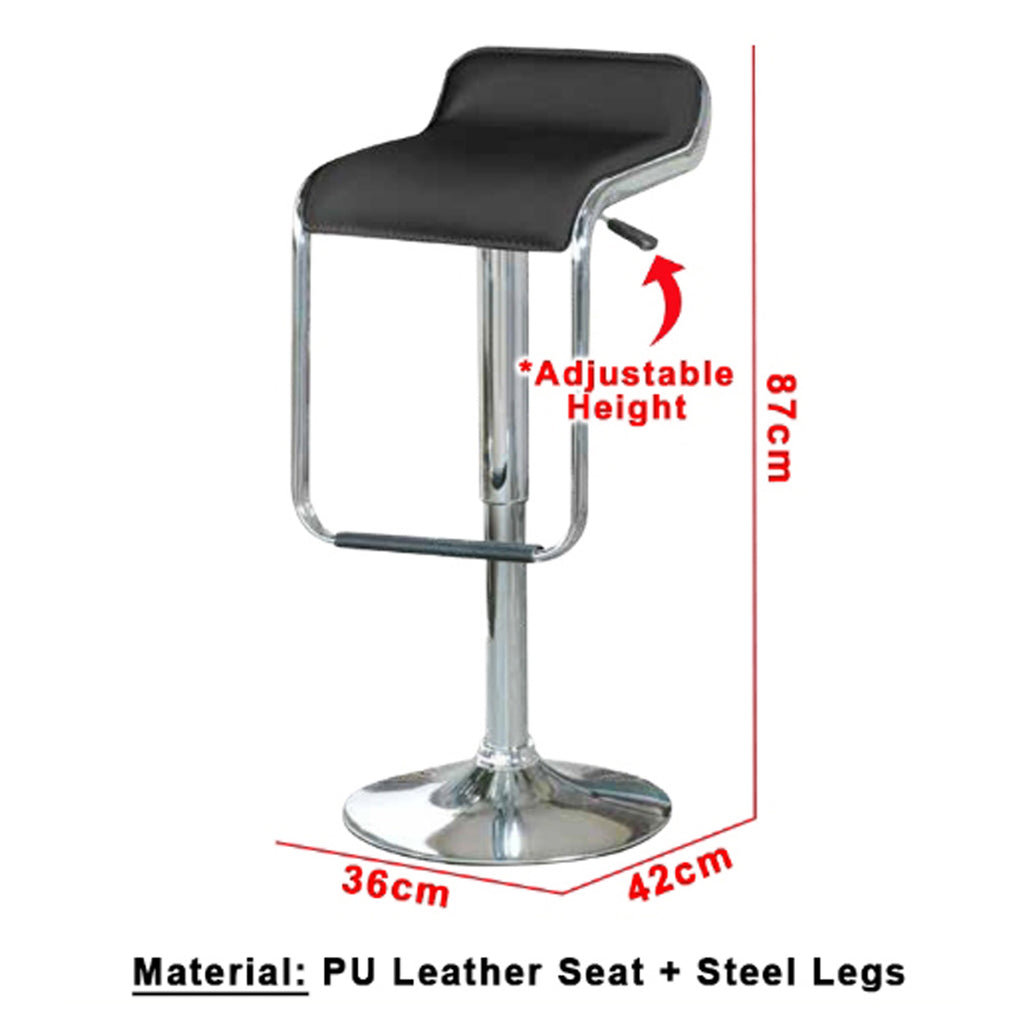Hendrix Series 8 High Island Chair Bar Stool Chair Steel Legs