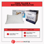 Honey Pure Premium 12" 7-Zone Pocket Spring Mattress w/ FREE PILLOW - All Sizes Available