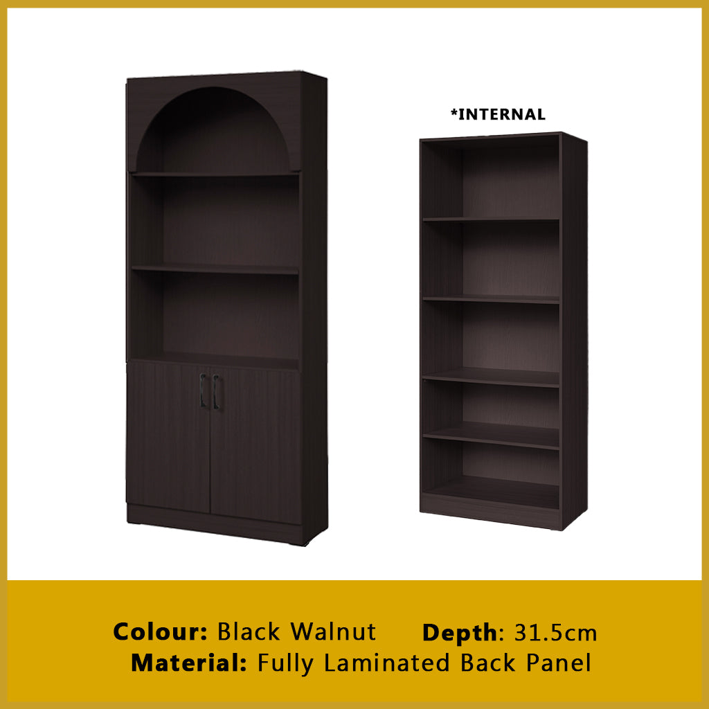 Hudson Series Open Shelves Display Cabinet Bookshelf Storage in 9 Models