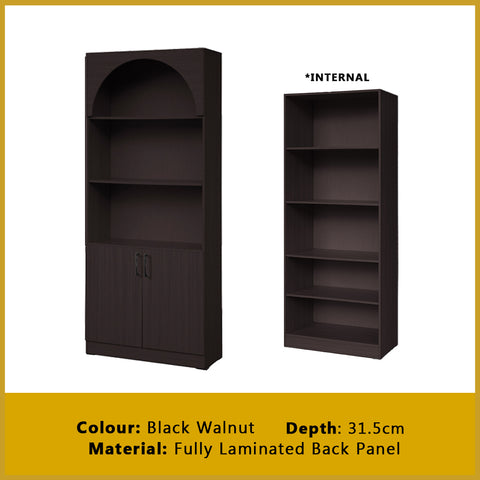 Image of Hudson Series Open Shelves Display Cabinet Bookshelf Storage in 9 Models