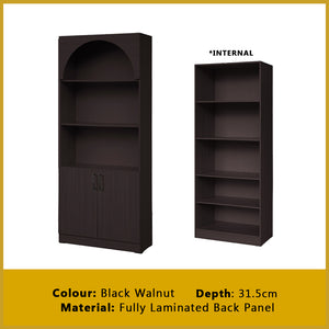 Hudson Series Open Shelves Display Cabinet Bookshelf Storage in 9 Models