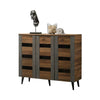 Howzer Series 8 Shoe Cabinet Collection in Walnut Colour