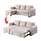 Marjie Series 8 Sleeper Sectional Reversible Sofa w/ Storage Upholstered w/ Pet-Friendly Option