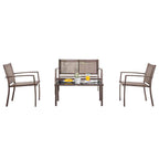 Chane Outdoor Table with Chair Sets Garden or Balcony Coffee or Tea Table Area
