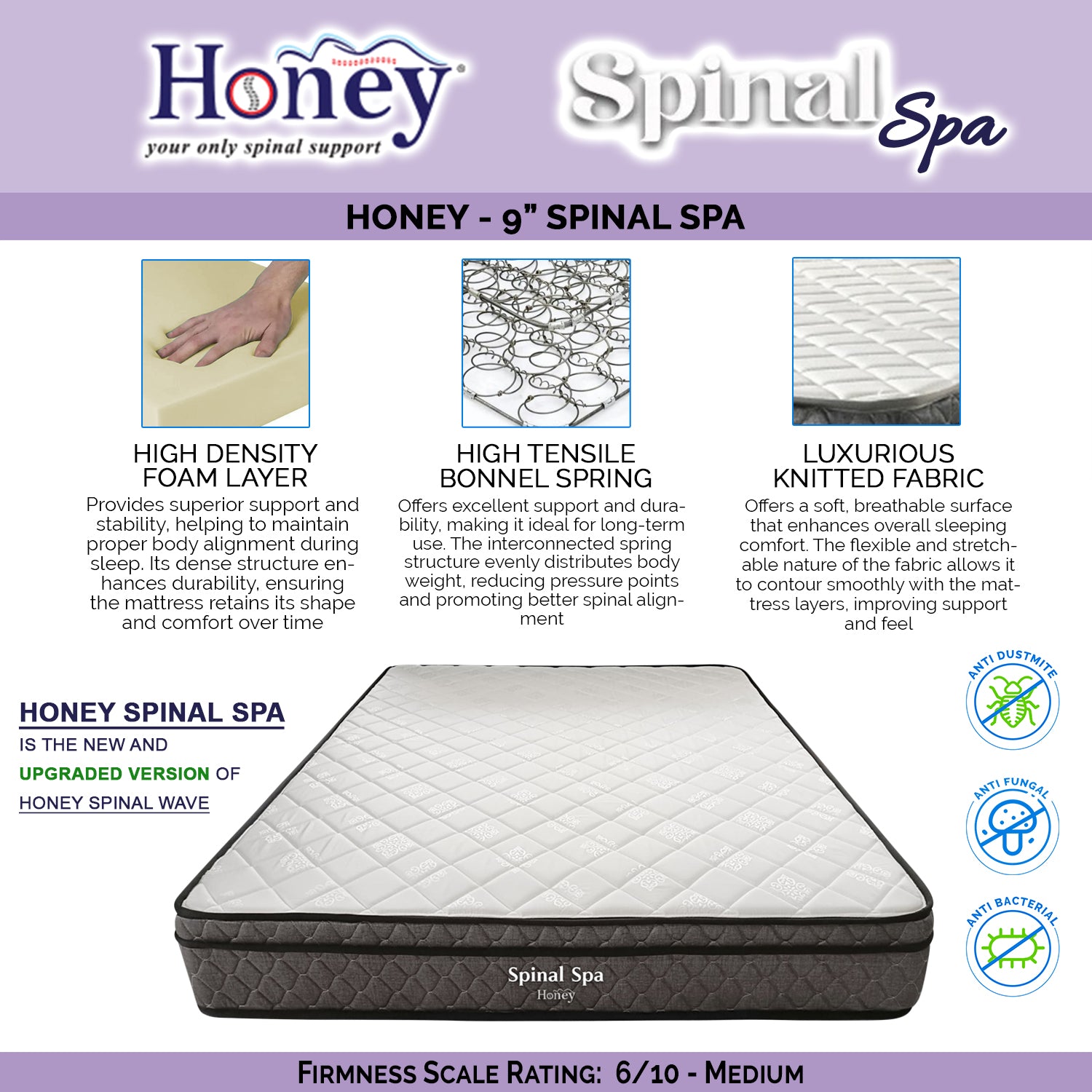 Halen Divan Bed Frame with Foam Padded Headboard w/ Mattress - All Sizes Available