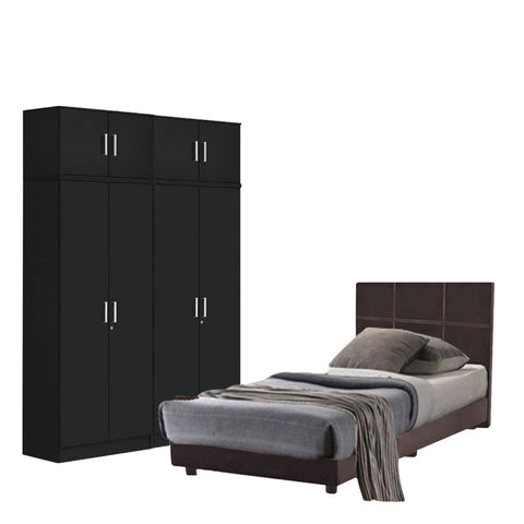 Image of Toluca Bedroom Set Series 5 Includes Wardrobe/Bed Frame/Mattress - All Sizes Available