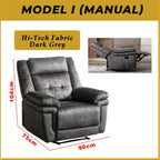 Scarlet Model I Premium Single Sofa Manual Recliner