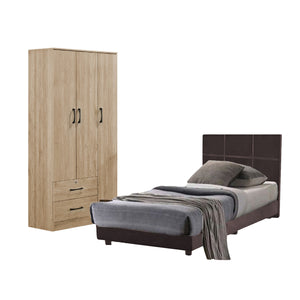 Toluca Bedroom Set Series 5 Includes Wardrobe/Bed Frame/Mattress In Single And Super Single Size.Free Installation