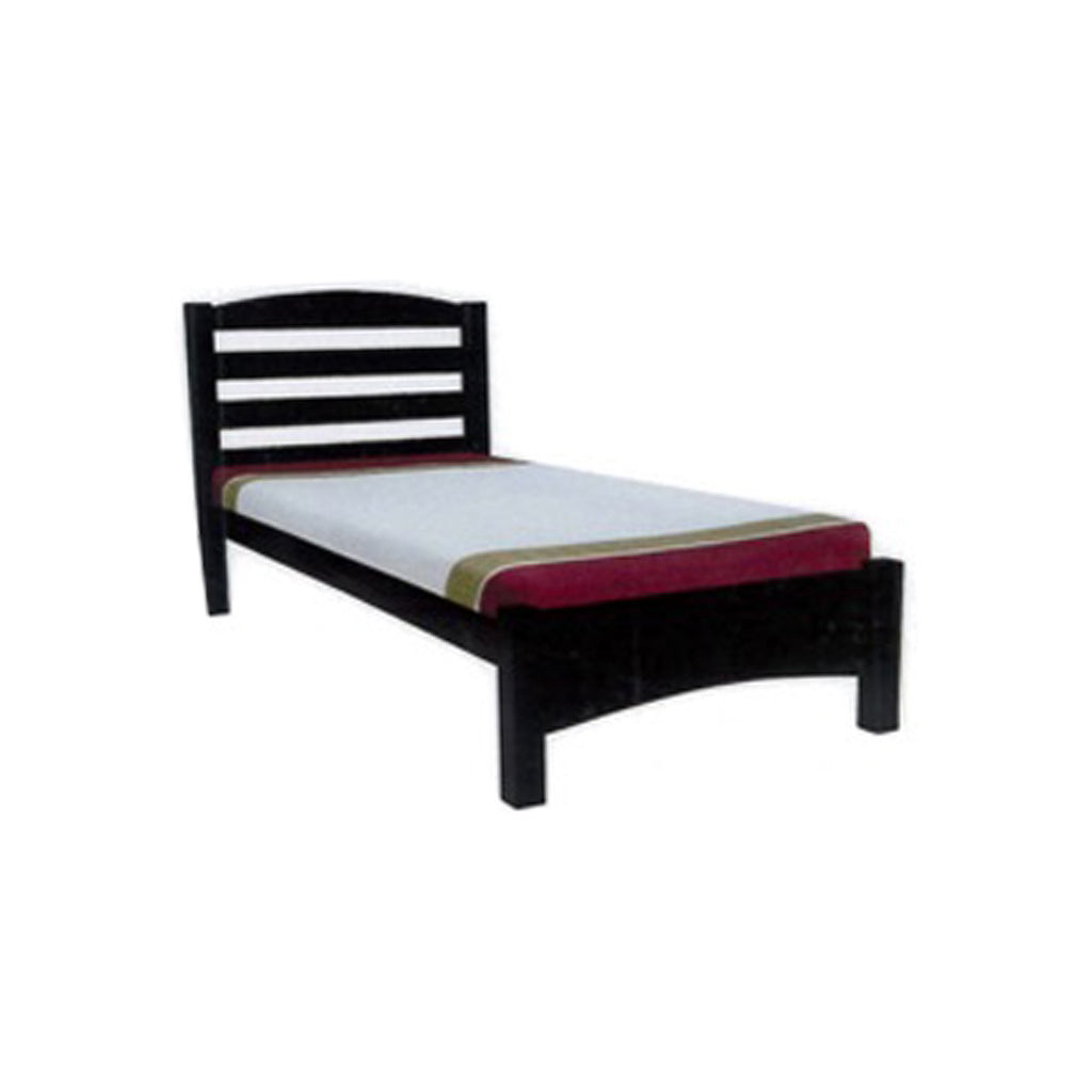 Robby Series 12 Wooden Bed Frame Walnut In Single/Super Single Size