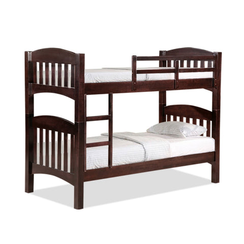 Image of Stella Series7 Solid Rubber Wood Bunk Bed with Pull-Out Add On Option Single/SuperSingle Size