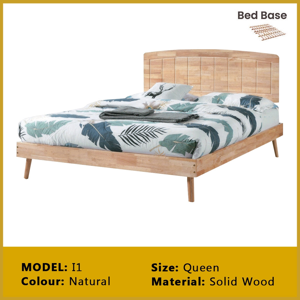 Britton Wooden Bedframe Collection Solid Wood - Queen Size with Mattress Option