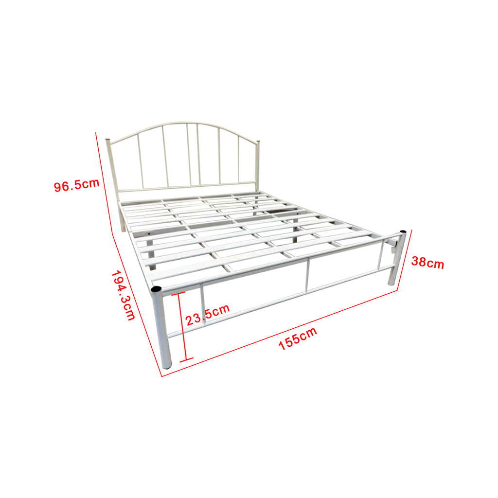Julie Series 9 Queen Metal Bed Frame Collection w/ Optional Mattress Add On