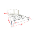 Julie Series 9 Queen Metal Bed Frame Collection w/ Optional Mattress Add On