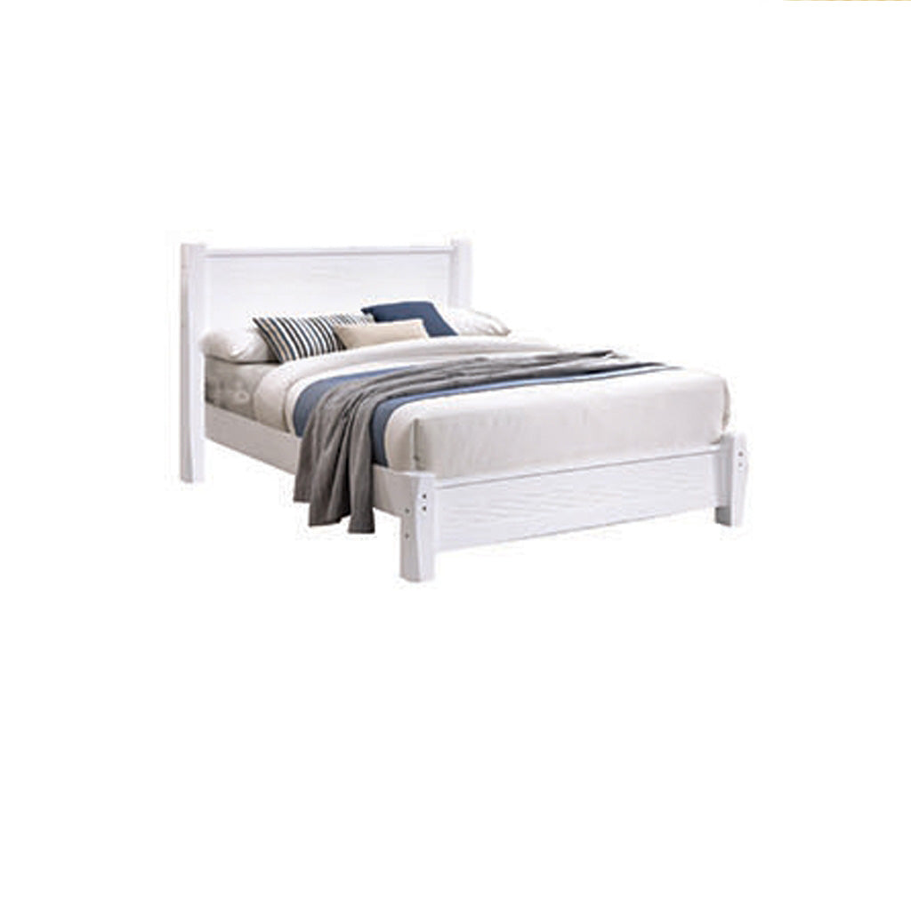 Premium Carlie Series 9 Queen Wooden Bedframe Solid Wood With Plywood Base - w/ Mattress Option