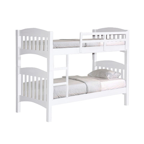 Image of Stella Series7 Solid Rubber Wood Bunk Bed with Pull-Out Add On Option Single/SuperSingle Size