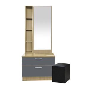 Sirius Dressing Table With Free Stool Laminated Smooth Gliding Drawer In 6 Colours