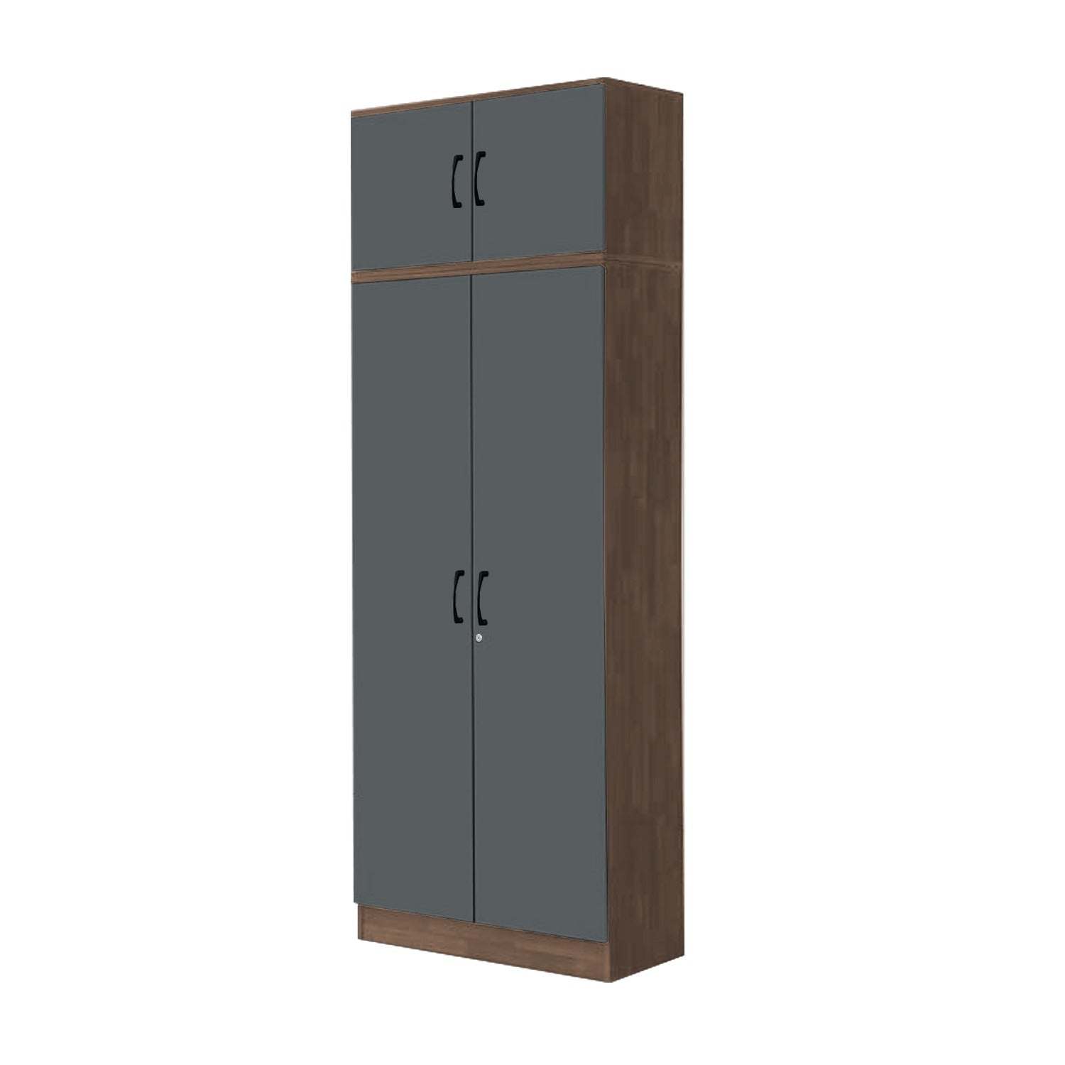 Paris Series 1/2/3/4/5 Doors Tall Wardrobe with Drawers and Top Cabinet in Columbia Grey