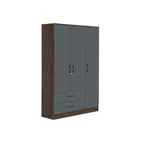 Paris Series 1/2/3/4/5 Doors Tall Wardrobe with Drawers and Top Cabinet in Columbia Grey