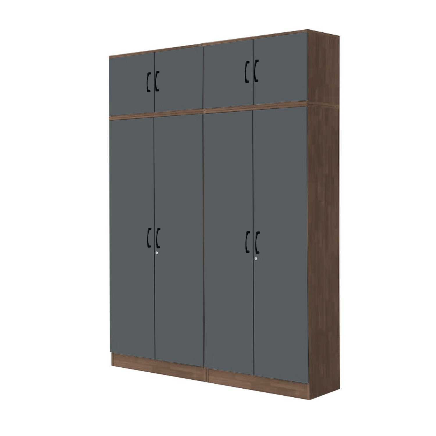Paris Series 1/2/3/4/5 Doors Tall Wardrobe with Drawers and Top Cabinet in Columbia Grey